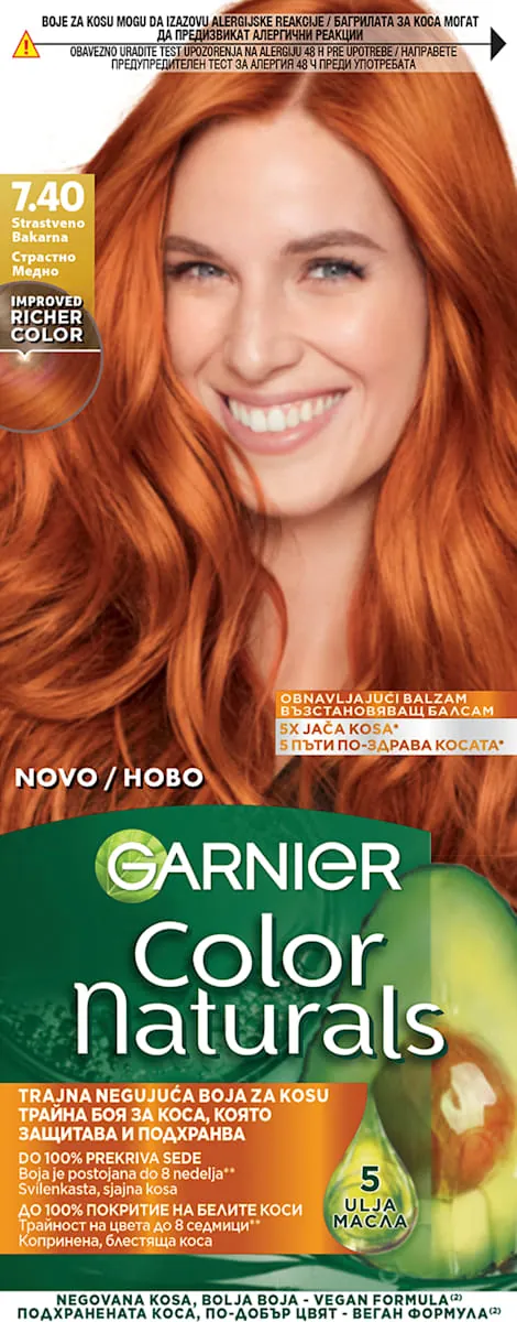 Farba za kosu GARNIER COLOR NATURALS 7.40 bakarna