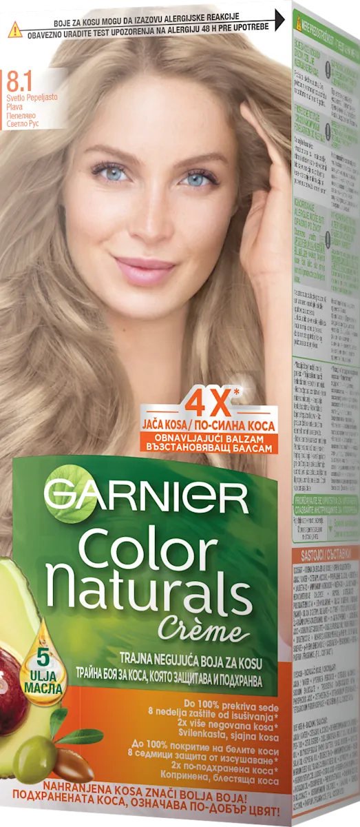 Farba za kosu GARNIER COLOR NATURALS Creme 8.1 Svetlo pepeljasto plava