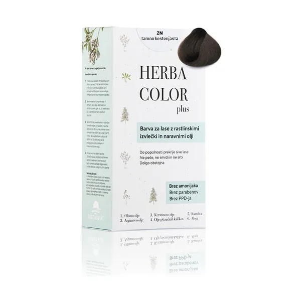 Farba za kosu HERBA COLOR PLUS 2N tamno kestenjasta