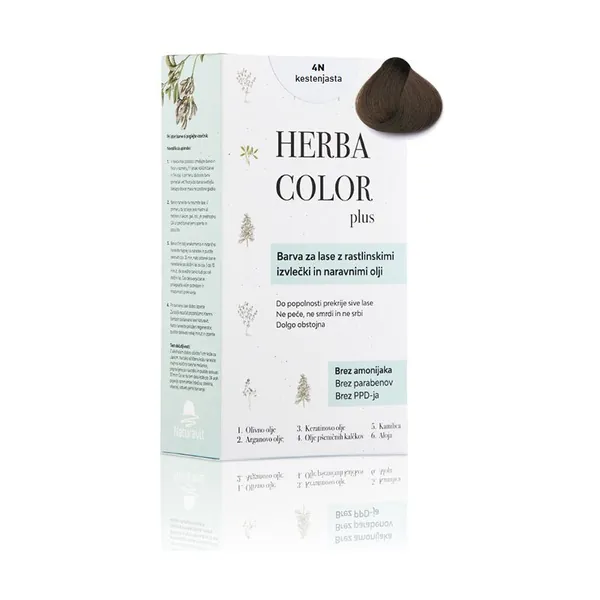 Farba za kosu HERBA COLOR PLUS 4N kestenjasta