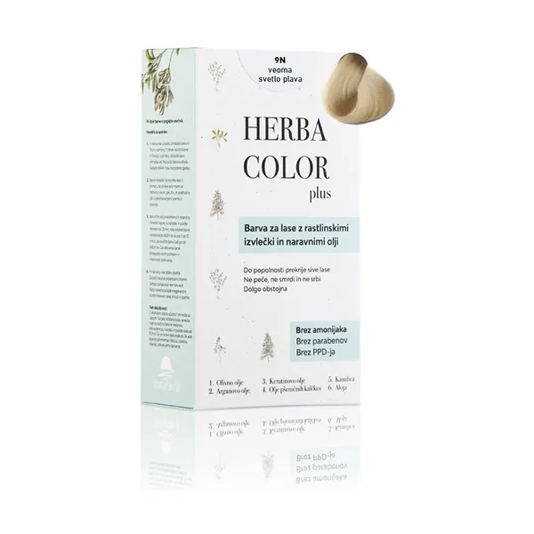 Farba za kosu HERBA COLOR PLUS 9N veoma svetlo plava