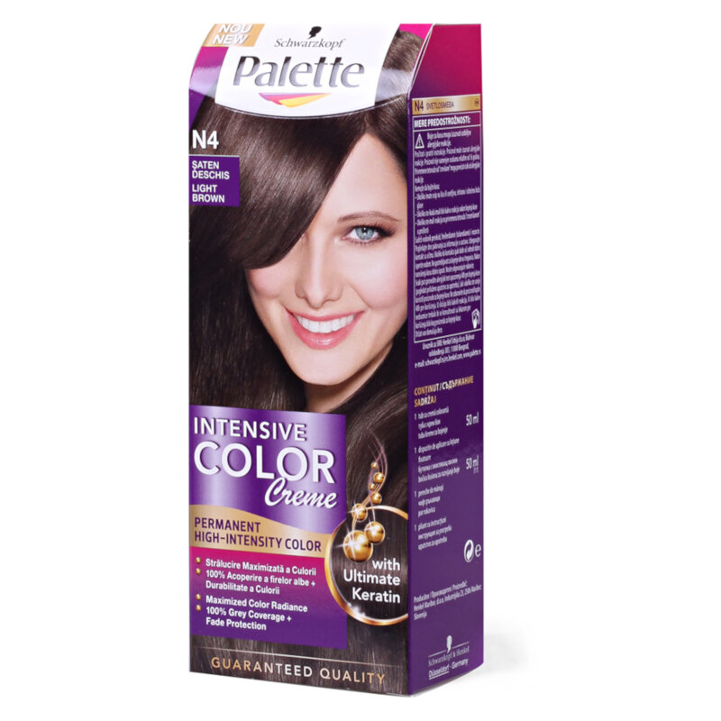 Farba za kosu PALETTE N4 svetlo smedja