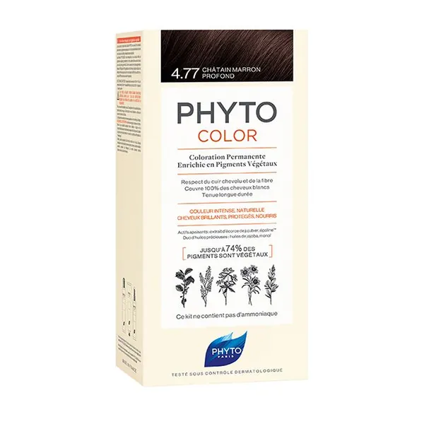 Farba za kosu PHYTO color 4.77 Chatain marron