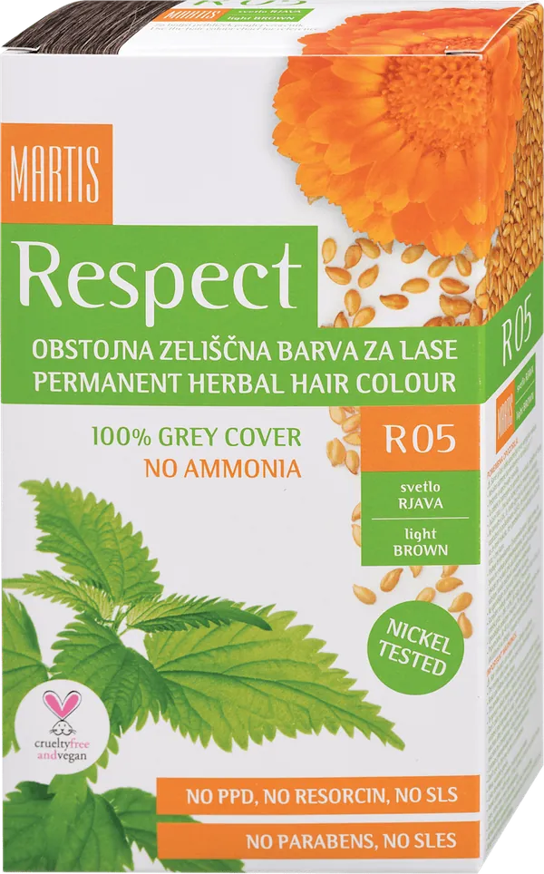 Farba za kosu RESPECT svetlo smeđa 05