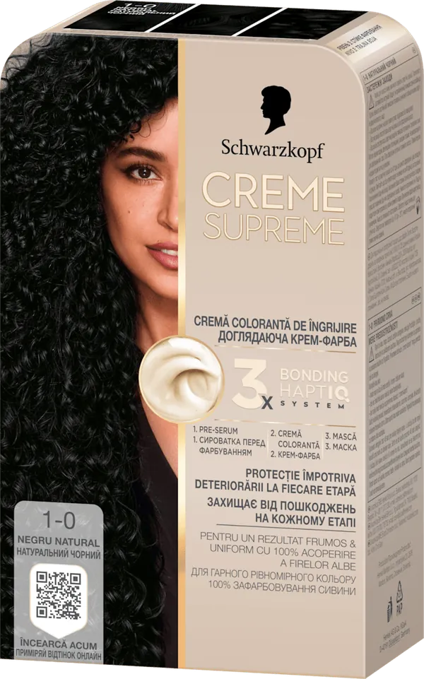 Farba za kosu SCHWARZKOPF Creme Supreme 1-0 deep black