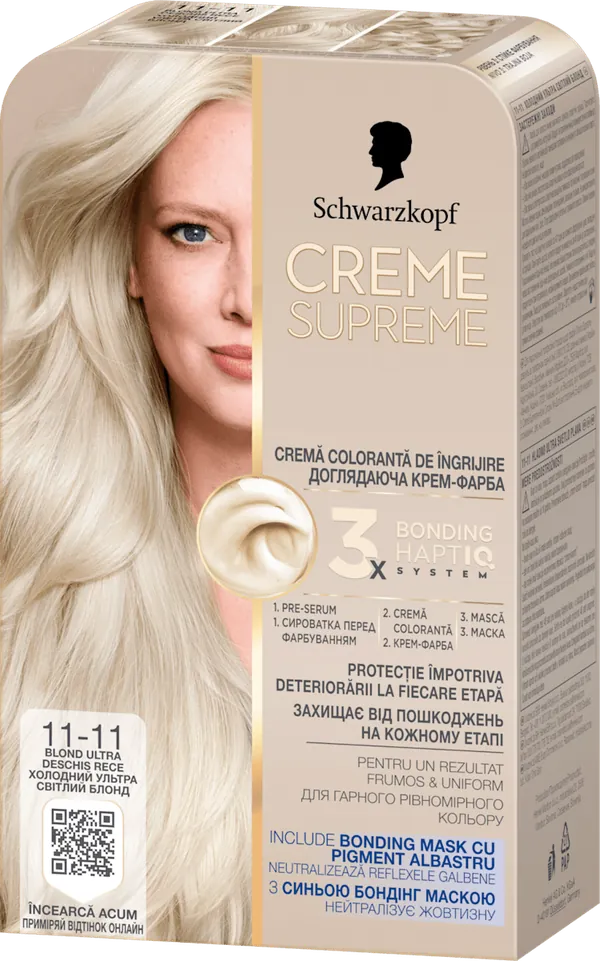 Farba za kosu SCHWARZKOPF Creme Supreme 11-11 blond ultra