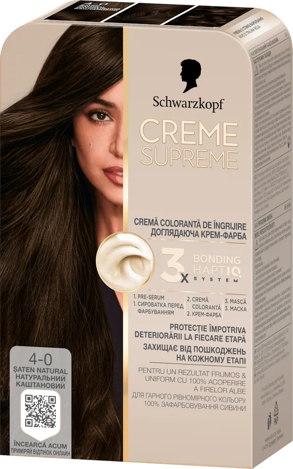 Farba za kosu SCHWARZKOPF Creme Supreme 4-0 saten natural