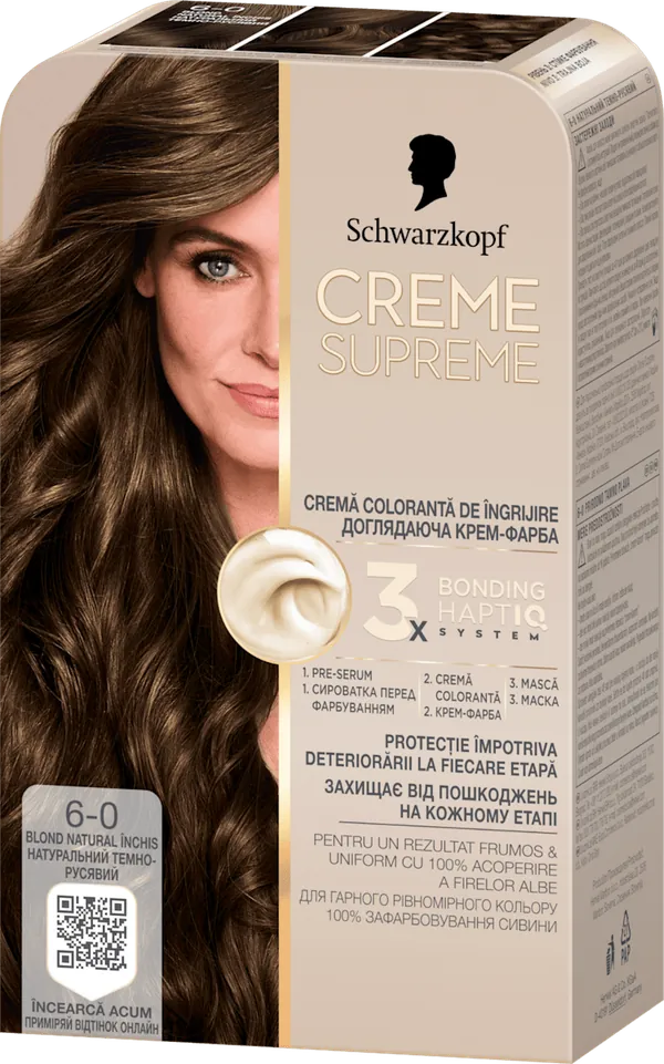 Farba za kosu SCHWARZKOPF Creme Supreme 6-0 blond natural
