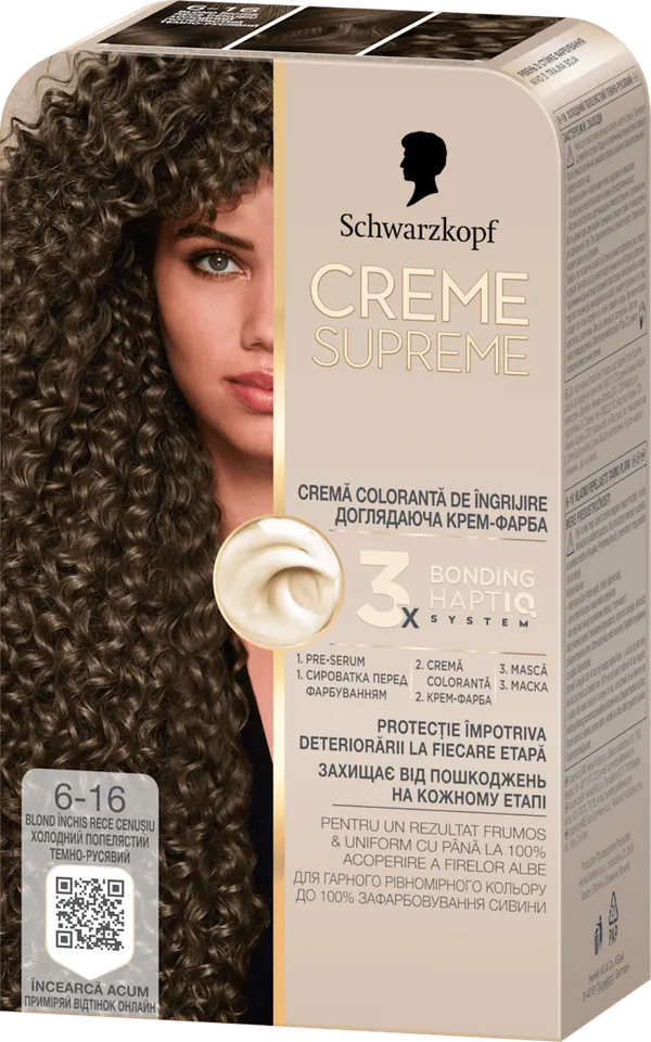 Farba za kosu SCHWARZKOPF Creme Supreme 6-16 cool ash blonde