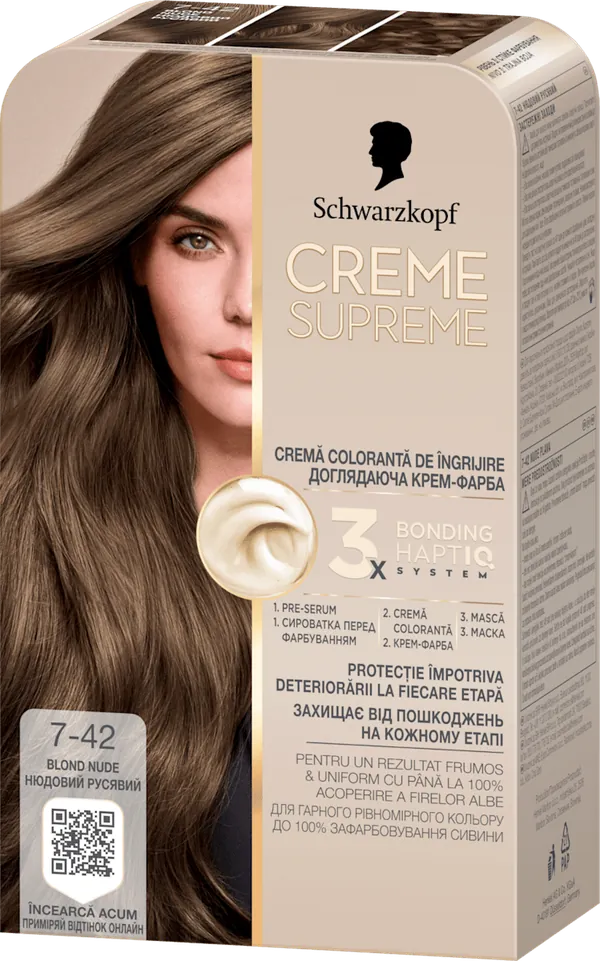 Farba za kosu SCHWARZKOPF Creme Supreme 7-42 blond nude