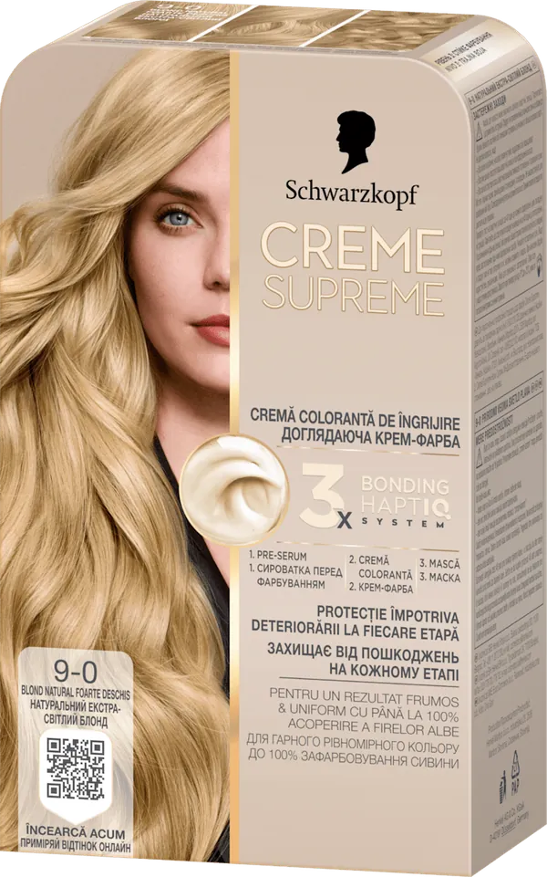 Farba za kosu SCHWARZKOPF Creme Supreme 9-0 light blond