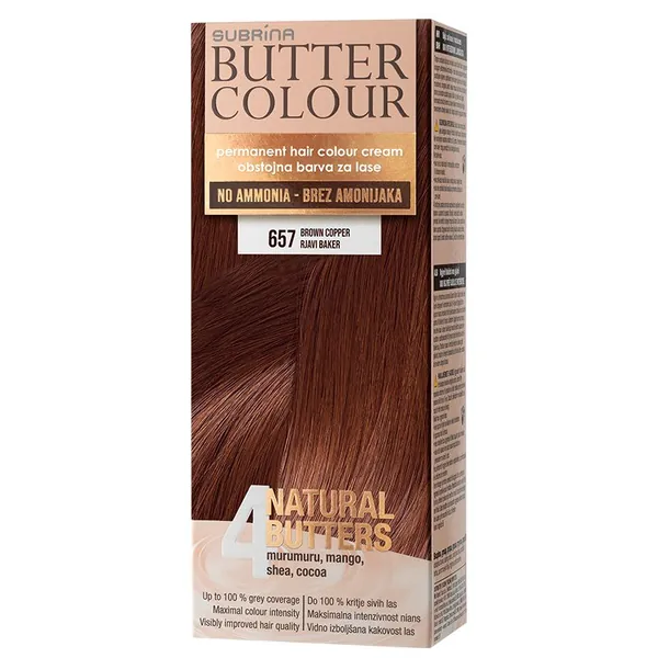 Farba za kosu SUBRINA butter colour 657 smeđa bakar