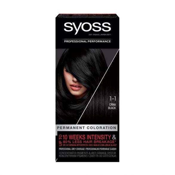 Farba za kosu SYOSS 1-1 Black