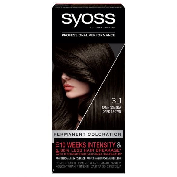 Farba za kosu SYOSS 3-1 Dark brown