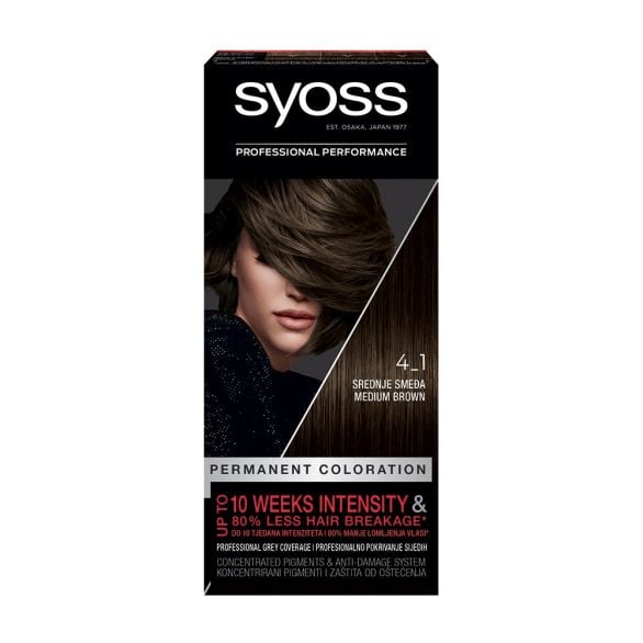 Farba za kosu SYOSS 4-1 Middle brown