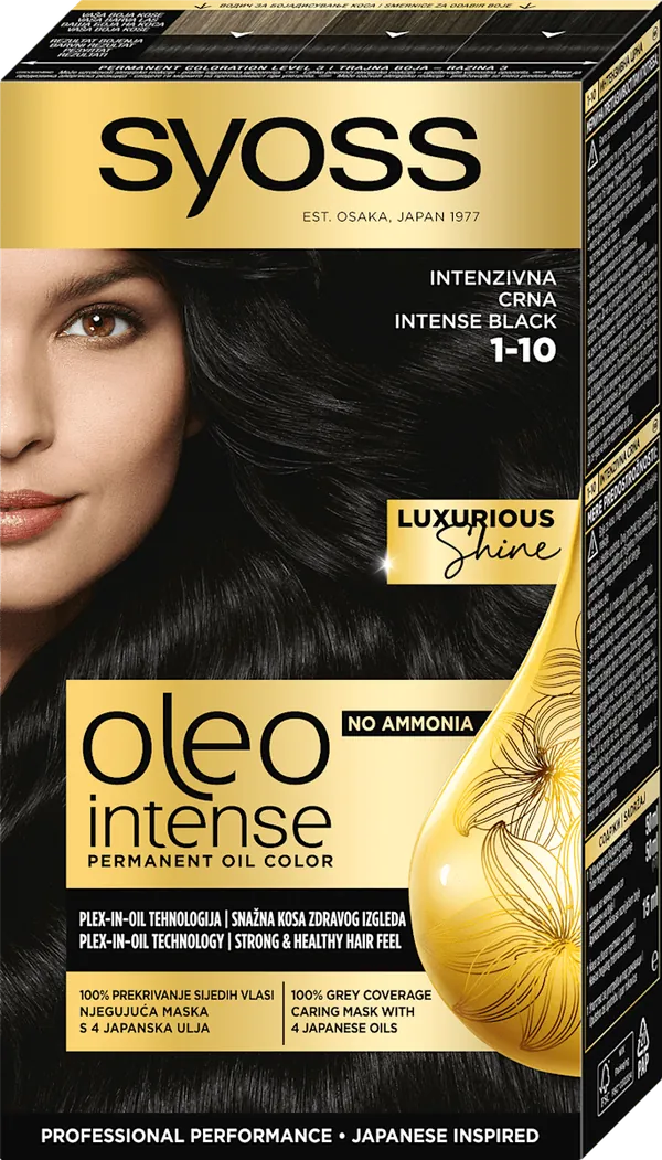 Farba za kosu SYOSS Oleo Intense 1-10 Intense Black