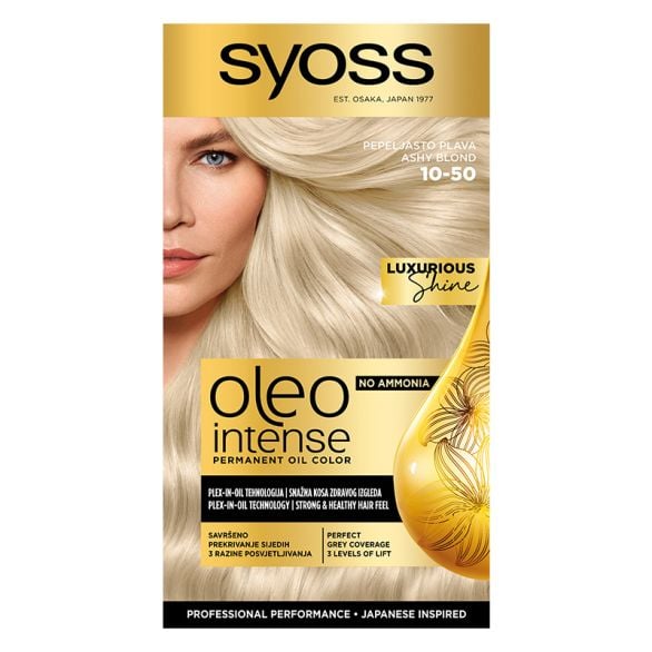 Farba za kosu SYOSS Oleo Intense 10-50 Pepeljasto plava