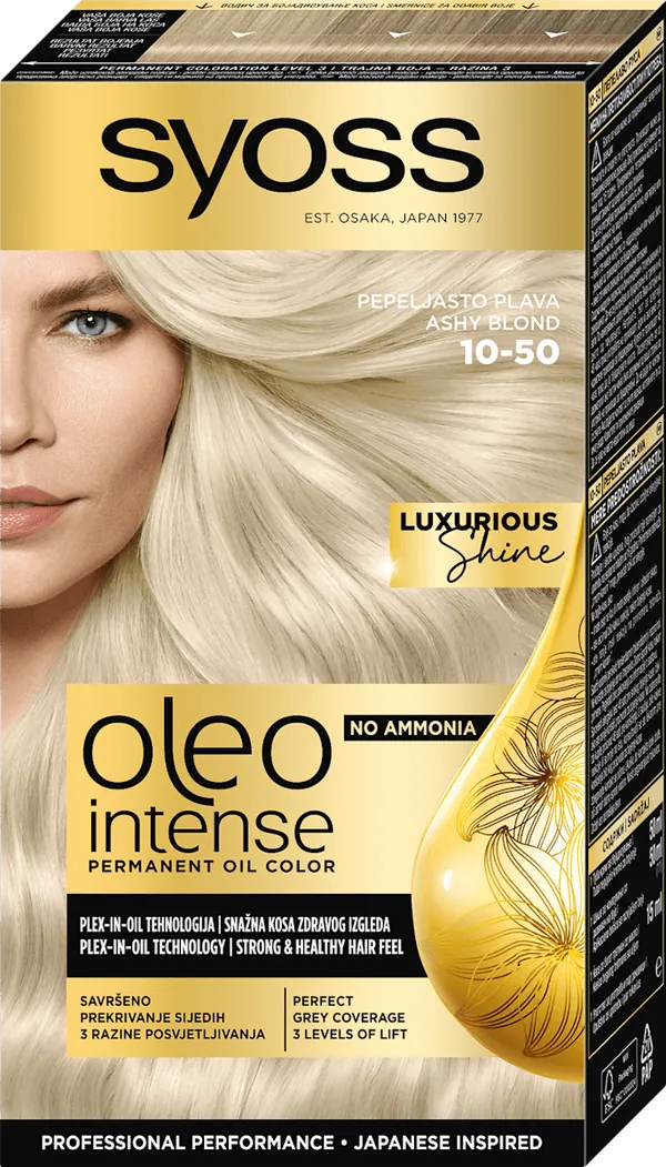 Farba za kosu SYOSS Oleo Intense 10.50 Pepeljasto plava