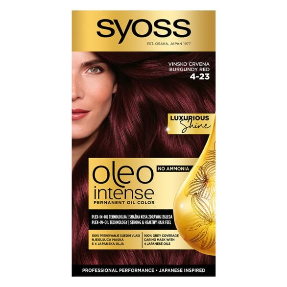 Farba za kosu SYOSS Oleo Intense 4-23 Burgundy Red
