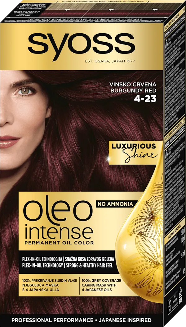 Farba za kosu SYOSS Oleo Intense 4-23 Burgundy Red