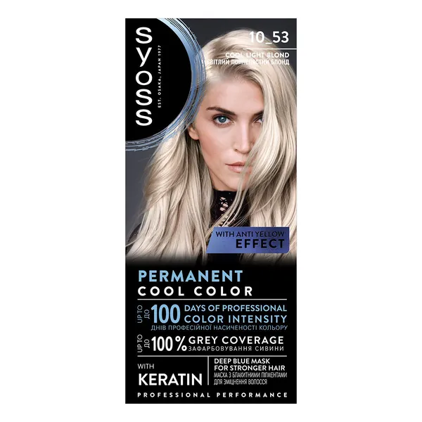 Farba za kosu SYOSS Permanent Color 10.53 hladno svetlo plava