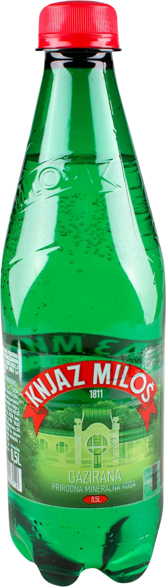 Gazirana voda KNJAZ MILOŠ 0,5l