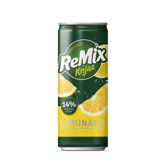 Gazirani sok REMIX limunada 0,33l