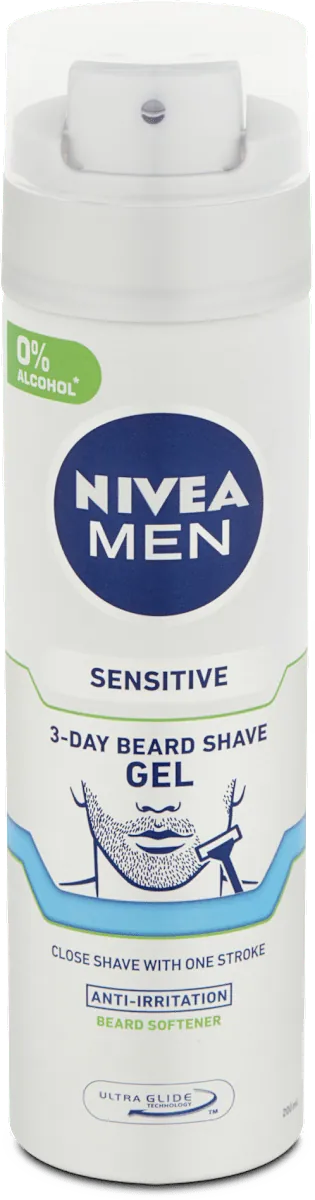 Gel za brijanje NIVEA MEN Sensitive 3-day beard 200ml