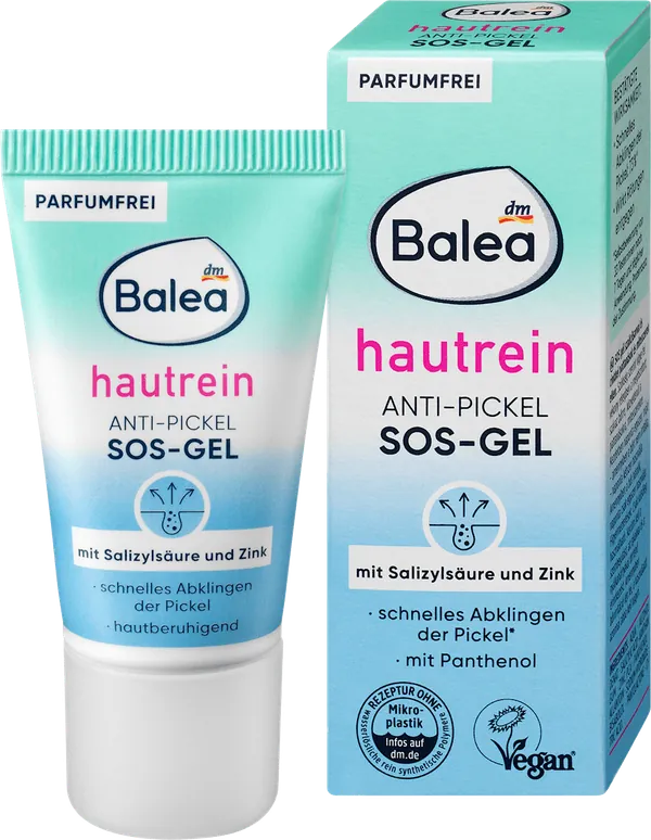 Gel za čišćenje lica BALEA Hautrein SOS gel protiv bubuljica 15ml