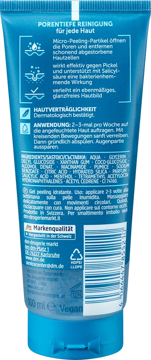 Gel za čišćenje lica BALEA MEN 3u1 Hydro piling za umivanje 100ml