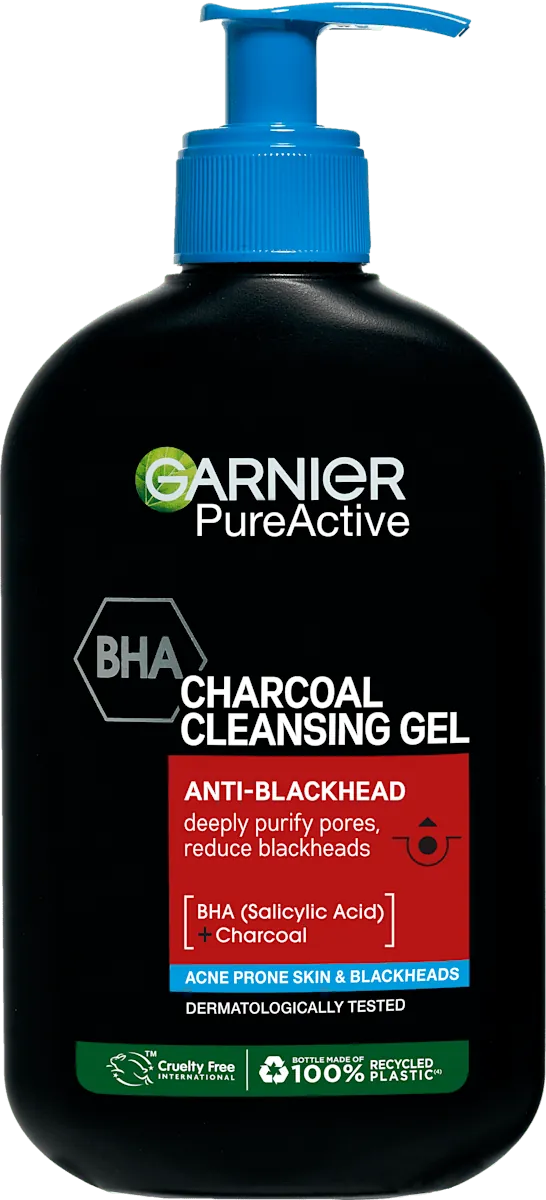 Gel za čišćenje lica GARNIER Pure Active Charcoal protiv mitesera 250ml