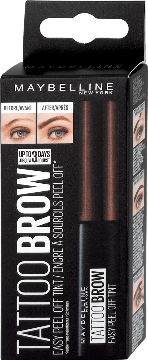 Gel za obrve MAYBELLINE NEW YORK Peel-off gel attoo Brow u boji 15 Warm Brown
