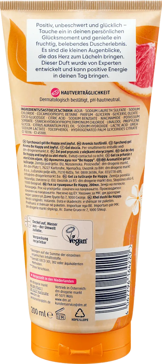 Gel za tuširanje BALEA Be happy and joyful 200ml