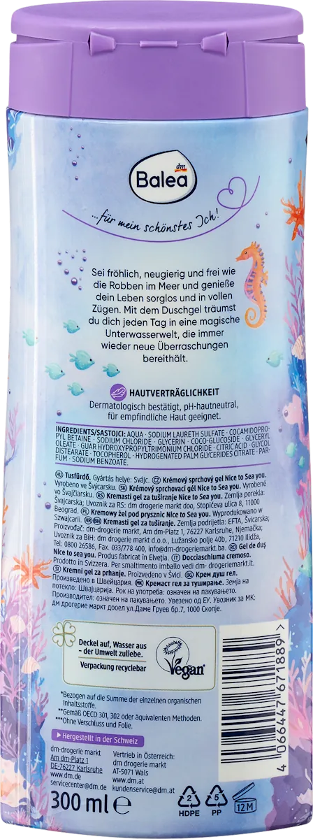 Gel za tuširanje BALEA Nice to sea you 300ml