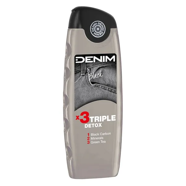 Gel za tuširanje DENIM Black 3x detox 400ml
