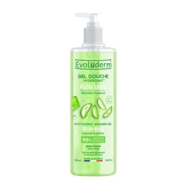 Gel za tuširanje EVOLUDERM aloe vera 500ml