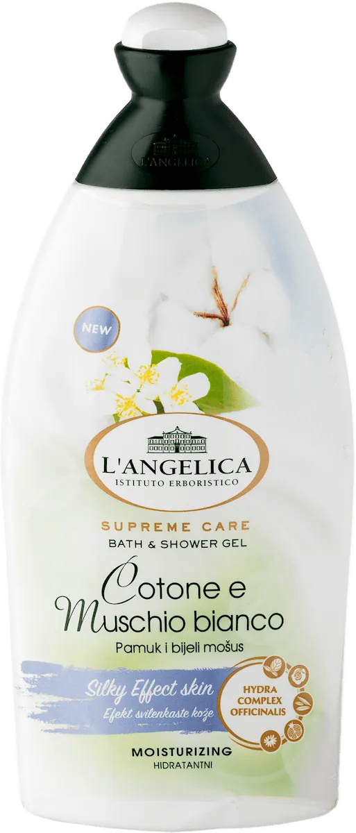 Gel za tuširanje L'ANGELICA pamuk i beli mošus 500ml