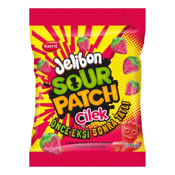 Gumene bombone KENT sour patch strawberry 80g