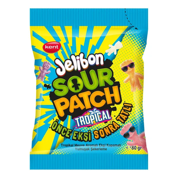 Gumene bombone KENT sour patch tropical 80g