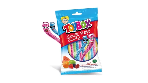 Gumene bombone TOY BOX sour rope candy 80g
