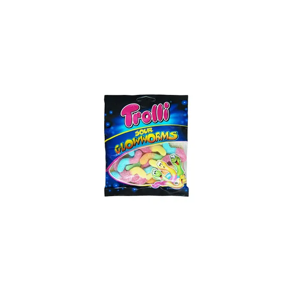 Gumene bombone TROLLI glowworms 100g