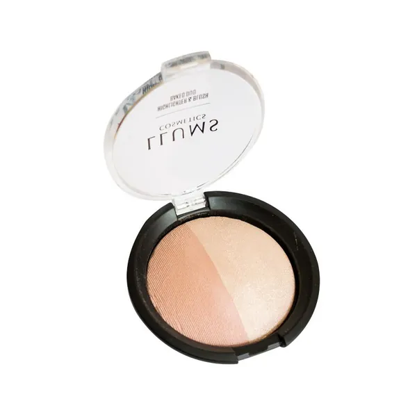 Hajlajter LLUMS Blush&Highlighter Cosmetics Baked Duo 102 Perfect Match
