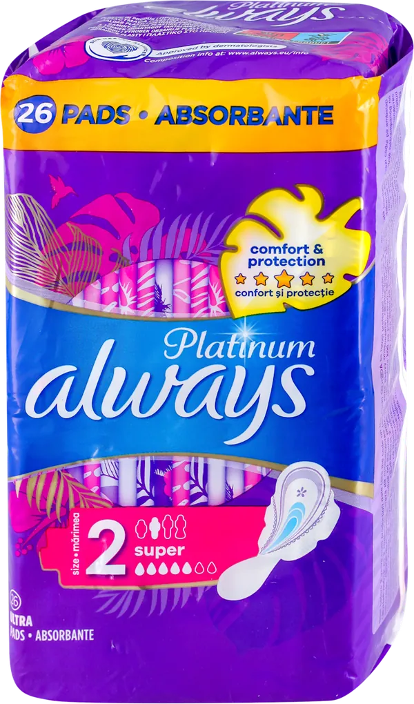 Higijenski ulošci ALWAYS Platinum Super higijenski 26kom