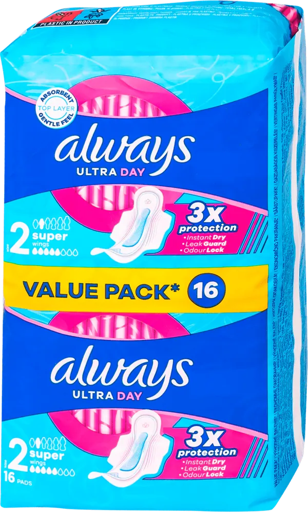 Higijenski ulošci ALWAYS Super Plus duo pack 16 komada