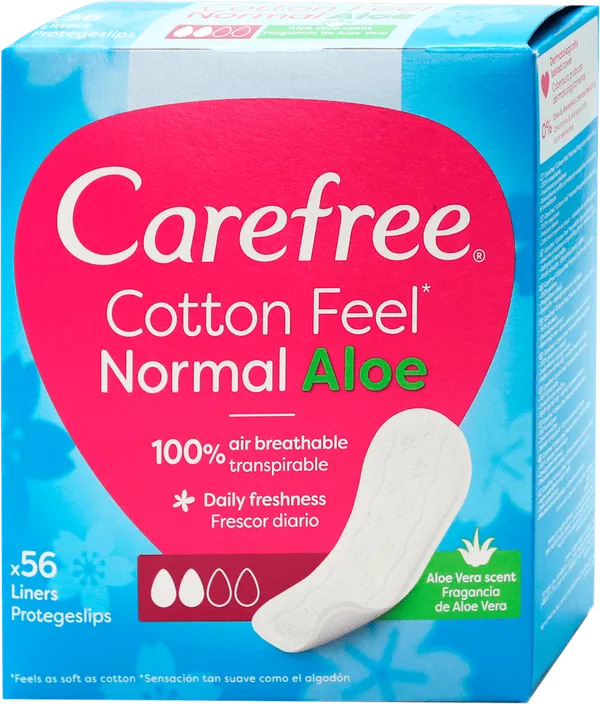Higijenski ulošci CAREFREE Cotton Aloe 56kom