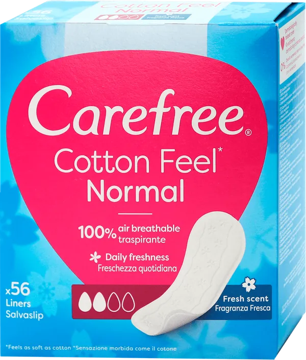 Higijenski ulošci CAREFREE dnevni Cotton Fresh 56 komada