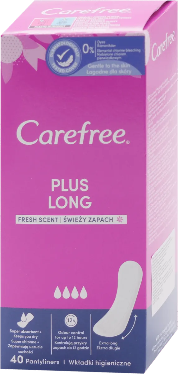 Higijenski ulošci CAREFREE plus long fresh dnevni 40kom