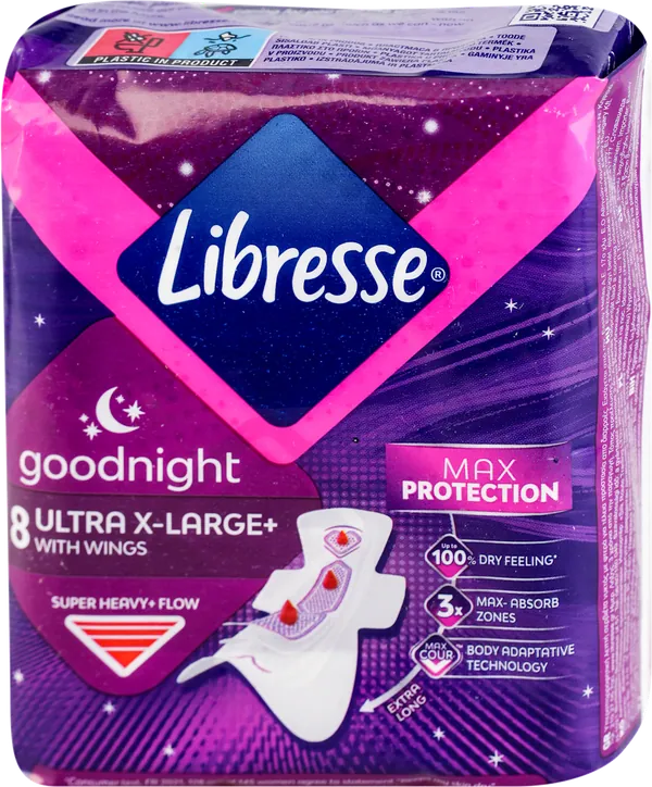 Higijenski ulošci LIBRESSE Ultra Goodnihgt EW 8/1