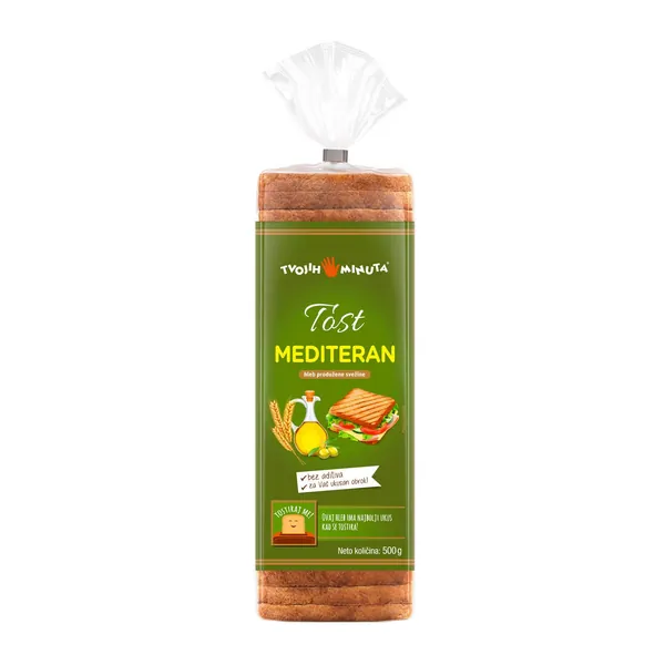 Hleb tost Mediteran TVOJIH 5 MINUTA 500g