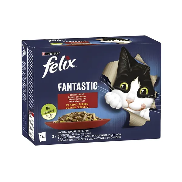 Hrana za mačke FELIX meso u želeu 12x85g